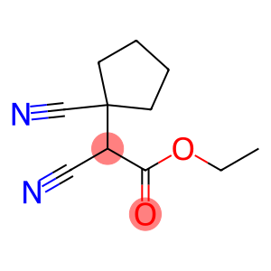 Cyclopentaneacetic acid, α,1-dicyano-, ethyl ester