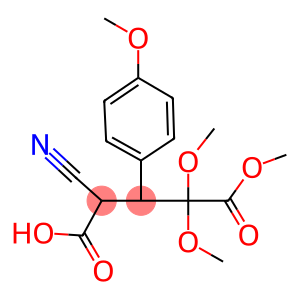 2-cyano-4,4,5-trimethoxy-3-(4-methoxyphenyl)-5-oxopentanoic acid