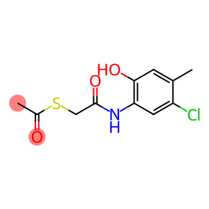 S-[2-[(5-chloro-2-hydroxy-4-methylphenyl)amino]-2-oxoethyl] ethanethioate
