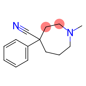 1-methyl-4-phenylperhydroazepine-4-carbonitrile