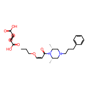 (2R,6S)-REL-2,6-二甲基-1-(1-氧代-3-丙氧基-2-丙烯基)-4-(3-苯基丙基)哌嗪马来酸盐