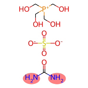 tetrakis(hydroxymethyl)phosphonium sulfate urea polymer