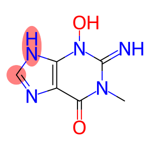 6H-Purin-6-one, 1,2,3,9-tetrahydro-3-hydroxy-2-imino-1-methyl-