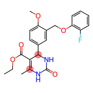 ethyl 4-{3-[(2-fluorophenoxy)methyl]-4-methoxyphenyl}-6-methyl-2-oxo-1,2,3,4-tetrahydro-5-pyrimidinecarboxylate