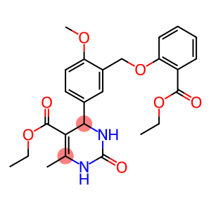 ethyl 4-(3-{[2-(ethoxycarbonyl)phenoxy]methyl}-4-methoxyphenyl)-6-methyl-2-oxo-1,2,3,4-tetrahydro-5-pyrimidinecarboxylate