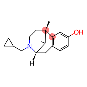 2,6-Methano-3-benzazocin-8-ol, 3-(cyclopropylmethyl)-1,2,3,4,5,6-hexahydro-6,11-dimethyl-, (2R,6R,11R)-rel-