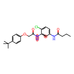 N-(3-{[(4-tert-butylphenoxy)acetyl]amino}-4-chlorophenyl)butanamide