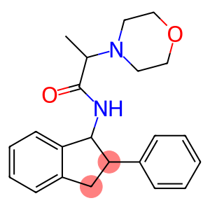 4-Morpholineacetamide, N-(2,3-dihydro-2-phenyl-1H-inden-1-yl)-α-methyl-