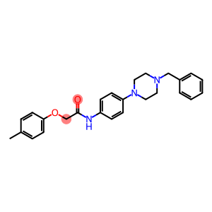 N-[4-(4-benzyl-1-piperazinyl)phenyl]-2-(4-methylphenoxy)acetamide