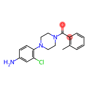 PIPERAZINE, 1-(4-AMINO-2-CHLOROPHENYL)-4-(2-METHYLBENZOYL)-