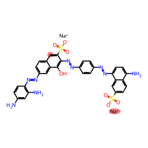 2-Naphthalenesulfonic acid, 3-[[4-[(4-amino-7-sulfo-1- naphthalenyl)azo]phenyl]azo]-6-[(2,4-diaminophenyl )azo]-4-hydroxy-, disodium salt