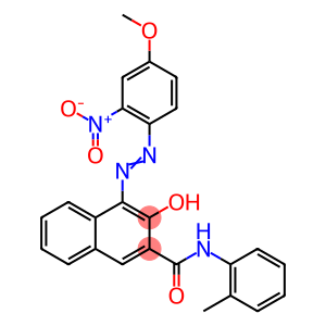 2-Naphthalenecarboxamide, 3-hydroxy-4-[2-(4-methoxy-2-nitrophenyl)diazenyl]-N-(2-methylphenyl)-