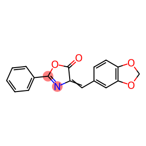 2-Phenyl-4-(1,3-benzodioxole-5-ylmethylene)-2-oxazoline-5-one