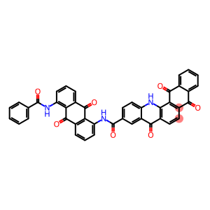 N-[5-(benzoylamino)-9,10-dihydro-9,10-dioxoanthryl]-5,8,13,14-tetrahydro-5,8,14-trioxonaphth[2,3-c]acridine-10-carboxamide
