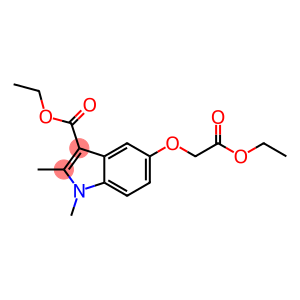 1H-Indole-3-carboxylic acid, 5-(2-ethoxy-2-oxoethoxy)-1,2-dimethyl-, ethyl ester