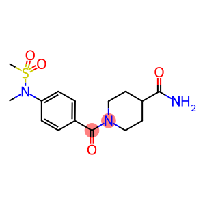 1-{4-[methyl(methylsulfonyl)amino]benzoyl}-4-piperidinecarboxamide