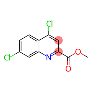 2-Quinolinecarboxylic  acid,  4,7-dichloro-,  methyl  ester