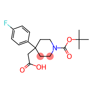 [1-(tert-Butoxycarbonyl)-4-(4-fluorophenyl)piperidin-4-yl]acetic acid