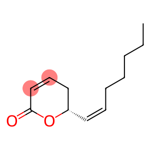 2H-Pyran-2-one, 6-(1Z)-1-hepten-1-yl-5,6-dihydro-, (6R)-