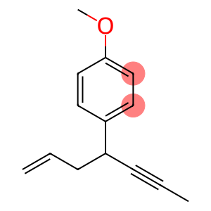 Benzene, 1-methoxy-4-[1-(1-propynyl)-3-butenyl]- (9CI)