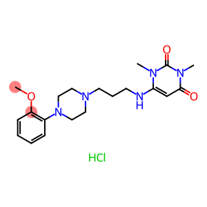 6-[[3-[4-(2-Methoxyphenyl)-1-piperazinyl]propyl]amino]-1,3-dimethyluracil hydrochloride