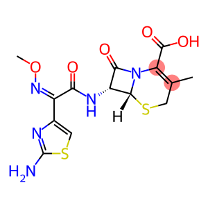 7-[[2-(2-amino-4-thiazolyl)-2-methoxyimino-1-oxoethyl]amino]-3-methyl-8-oxo-5-thia-1-azabicyclo[4.2.0]oct-2-ene-2-carboxylic acid hydrochloride