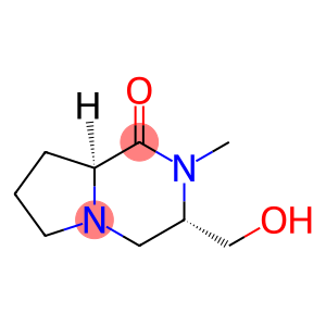 Pyrrolo[1,2-a]pyrazin-1(2H)-one, hexahydro-3-(hydroxymethyl)-2-methyl-, (3S,8aS)-