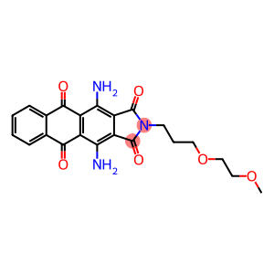 1H-Naphth2,3-fisoindole-1,3,5,10(2H)-tetrone, 4,11-diamino-2-3-(2-methoxyethoxy)propyl-