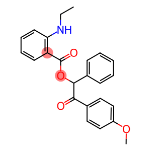 2-(4-methoxyphenyl)-2-oxo-1-phenylethyl 2-(ethylamino)benzoate