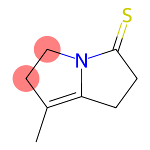 3H-Pyrrolizine-3-thione, 1,2,5,6-tetrahydro-7-methyl-