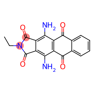 1H-Naphth(2,3-F)isoindole-1,3,5,10(2H)-tetrone, 4,11-diamino-2-ethyl-