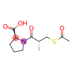 N-(3-ACETYLTHIO-2R-METHYLPROPIONYL)-L-PROLINECAPTOPRIL