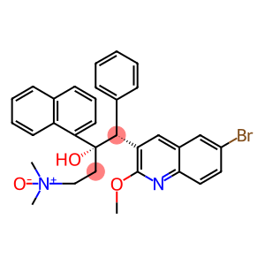 3-Quinolineethanol, 6-bromo-α-[2-(dimethyloxidoamino)ethyl]-2-methoxy-α-1-naphthalenyl-β-phenyl-, (αR,βS)-rel-