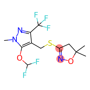 3-[[[5-(Difluoromethoxy)-1-methyl-3-(trifluoromethyl)-1H-pyrazol-4-yl]methyl]thio]-4,5-dihydro-5,5-dimethylisoxazole