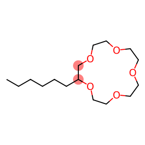 2-hexyl-1,4,7,10,13-pentaoxacyclopentadecane