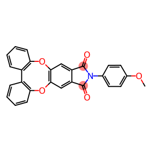 12-(4-methoxyphenyl)-11H-dibenzo[5,6:7,8][1,4]dioxocino[2,3-f]isoindole-11,13(12H)-dione