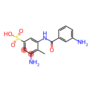 3-amino-5-[(3-aminobenzoyl)amino]-4-methylbenzenesulfonic acid