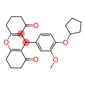 9-[4-(cyclopentyloxy)-3-methoxyphenyl]-3,4,5,6,7,9-hexahydro-1H-xanthene-1,8(2H)-dione