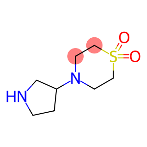 Thiomorpholine, 4-(3-pyrrolidinyl)-, 1,1-dioxide