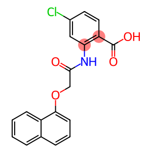 Benzoic acid, 4-chloro-2-[[2-(1-naphthalenyloxy)acetyl]amino]-