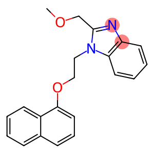 1H-Benzimidazole, 2-(methoxymethyl)-1-[2-(1-naphthalenyloxy)ethyl]-