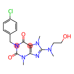 1-(4-chlorobenzyl)-8-[(2-hydroxyethyl)(methyl)amino]-3,7-dimethyl-3,7-dihydro-1H-purine-2,6-dione