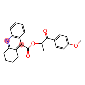 2-(4-methoxyphenyl)-1-methyl-2-oxoethyl 1,2,3,4-tetrahydro-9-acridinecarboxylate