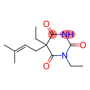 2,4,6(1H,3H,5H)-Pyrimidinetrione, 1,5-diethyl-5-(3-methyl-2-buten-1-yl)-