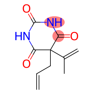2,4,6(1H,3H,5H)-Pyrimidinetrione, 5-(1-methylethenyl)-5-(2-propen-1-yl)-