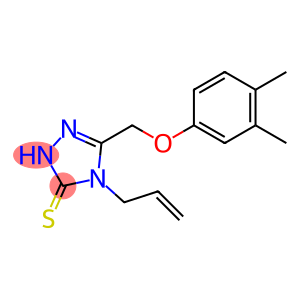 4-Allyl-5-[(3,4-dimethylphenoxy)methyl]-4H-1,2,4-triazole-3-thiol