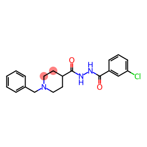 N'-[(1-BENZYL-4-PIPERIDINYL)CARBONYL]-3-CHLOROBENZENECARBOHYDRAZIDE