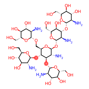 β-D-Glucopyranose, O-2-amino-2-deoxy-β-D-glucopyranosyl-(1→4)-O-2-amino-2-deoxy-β-D-glucopyranosyl-(1→4)-O-2-amino-2-deoxy-β-D-glucopyranosyl-(1→4)-O-2-amino-2-deoxy-β-D-glucopyranosyl-(1→4)-O-2-amino-2-deoxy-β-D-glucopyranosyl-(1→4)-2-amino-2-deoxy-