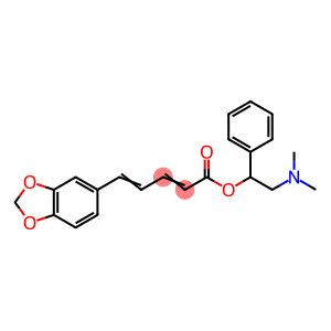 2,4-Pentadienoic acid, 5-(1,3-benzodioxol-5-yl)-, 2-(dimethylamino)-1-phenylethyl ester