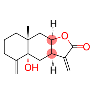 Naphtho[2,3-b]furan-2(3H)-one, decahydro-4a-hydroxy-8a-methyl-3,5-bis(methylene)-, (3aR,4aR,8aR,9aR)-